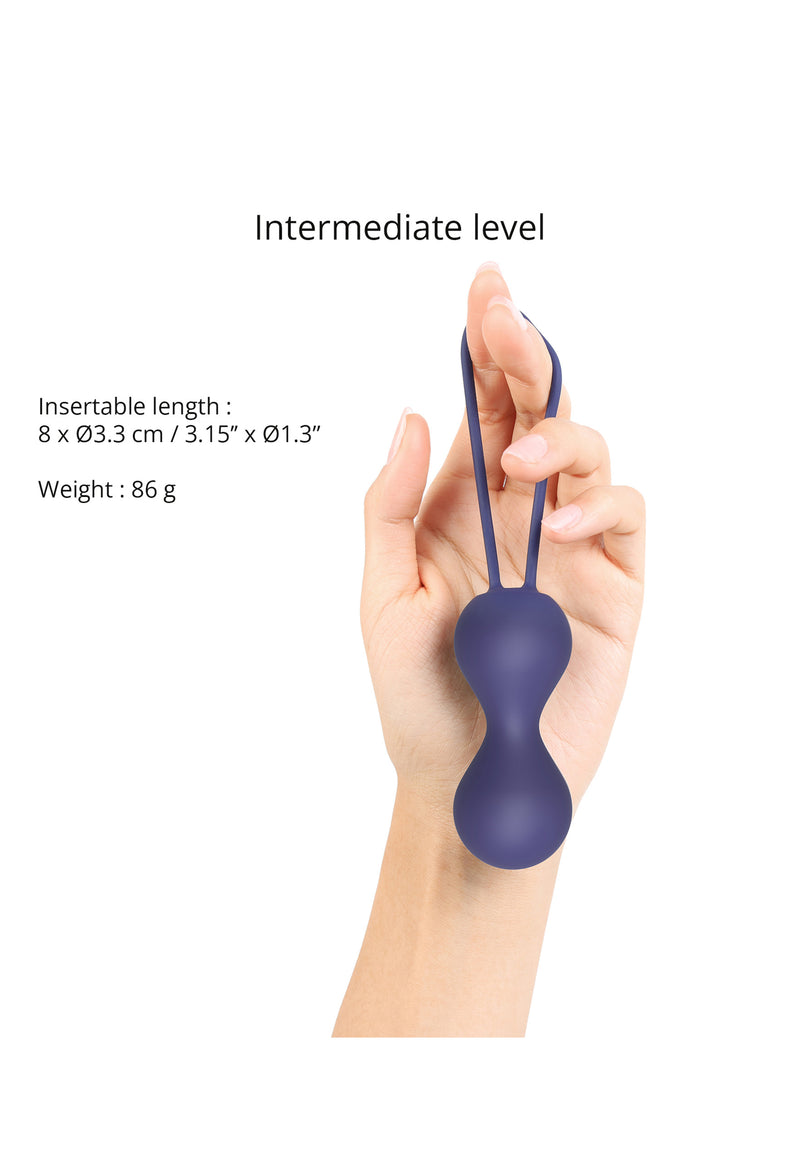 Silicone Kegel Balls Joia - Midnight Indigo