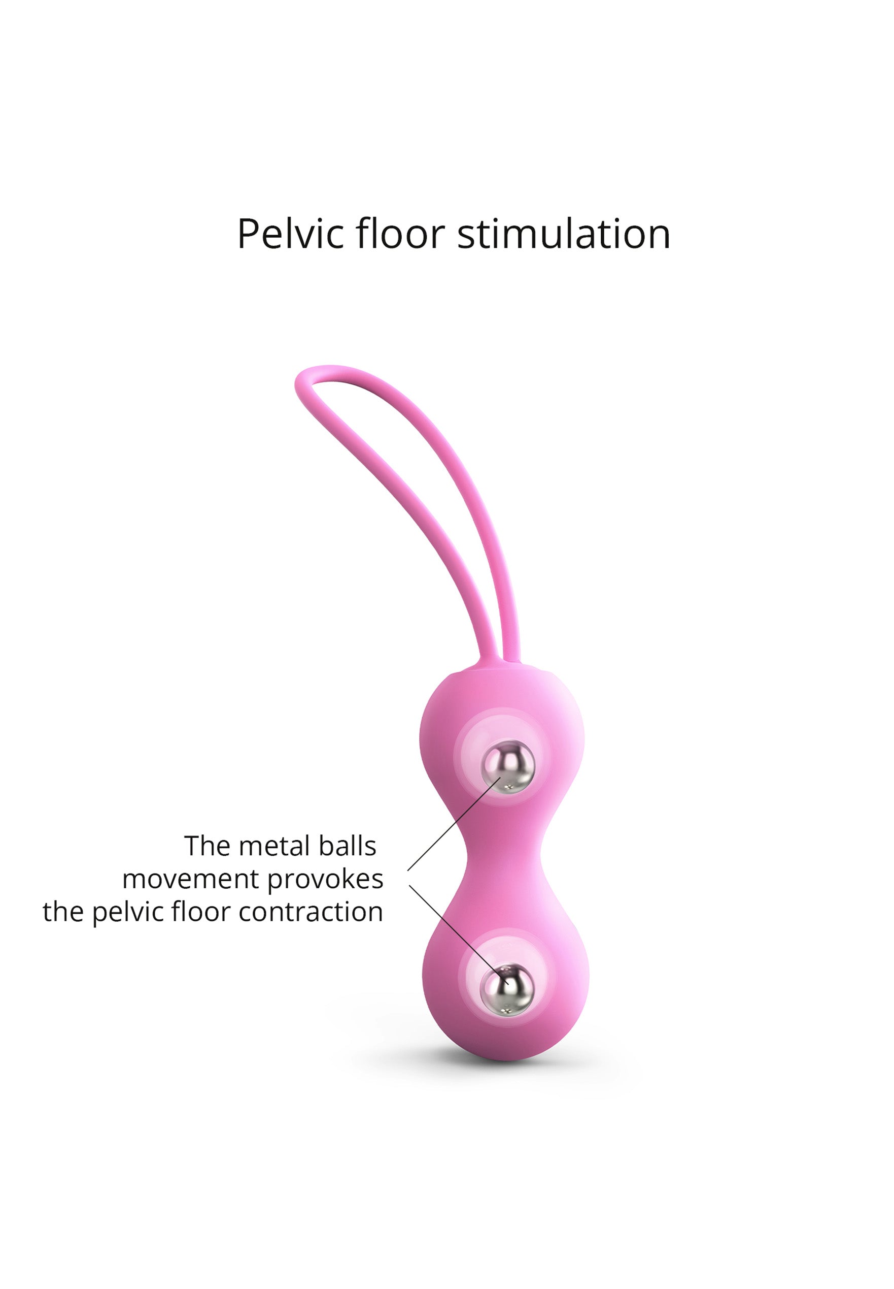 Silicone Kegel Balls Joia - Pink Passion