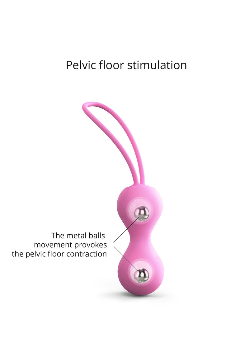 Silicone Kegel Balls Joia - Pink Passion