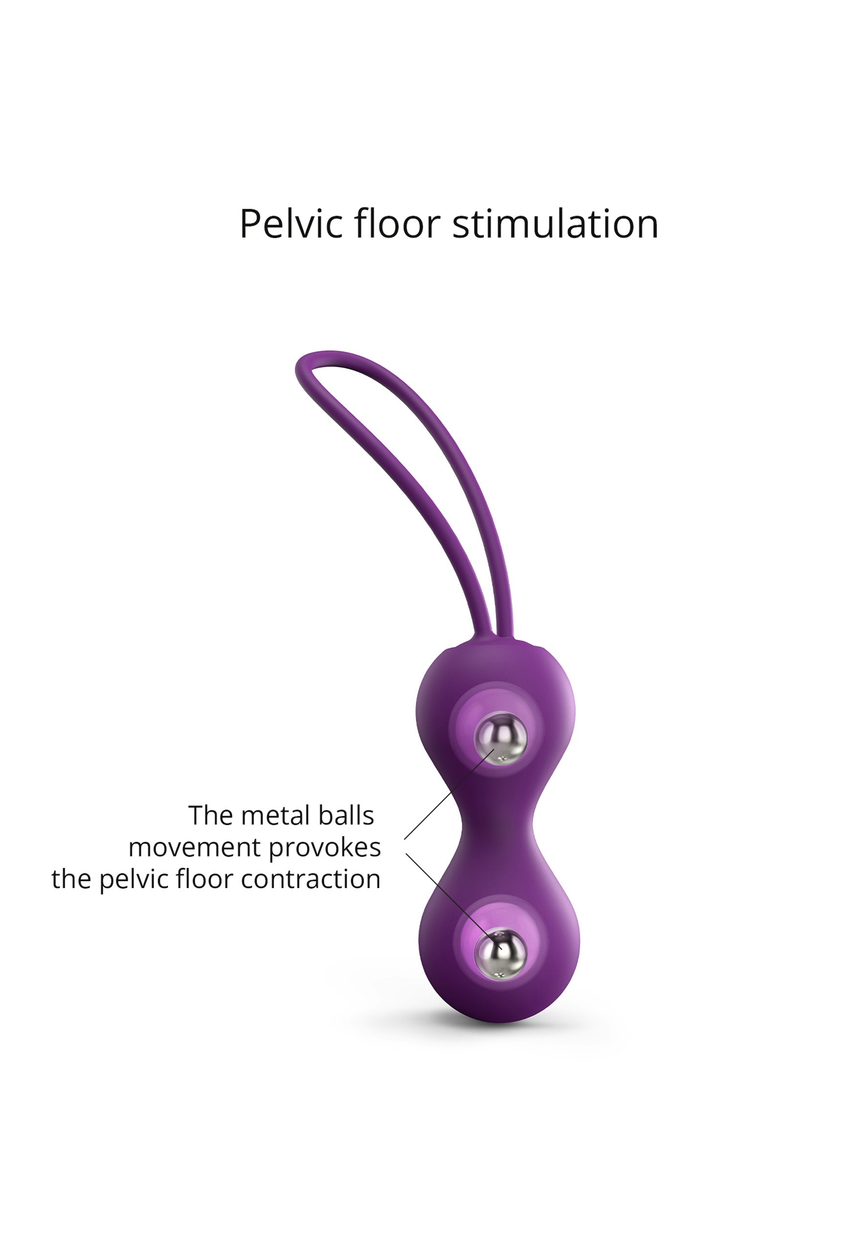 Silicone Kegel Balls Joia - Purple Rain