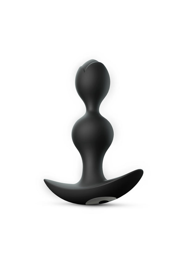 Vibrating Butt Plug Twinny Bud - Black Onyx