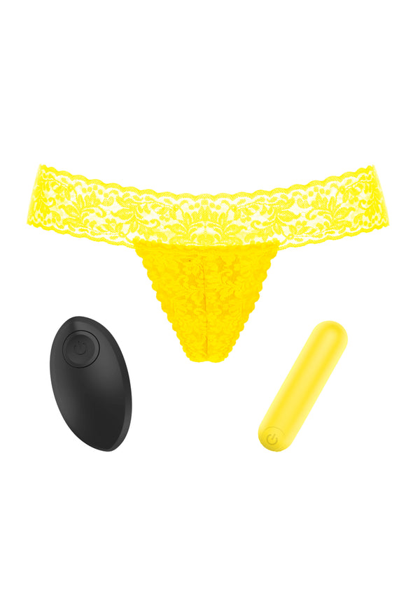 Vibrating Panties Secret Panty - Neon Yellow