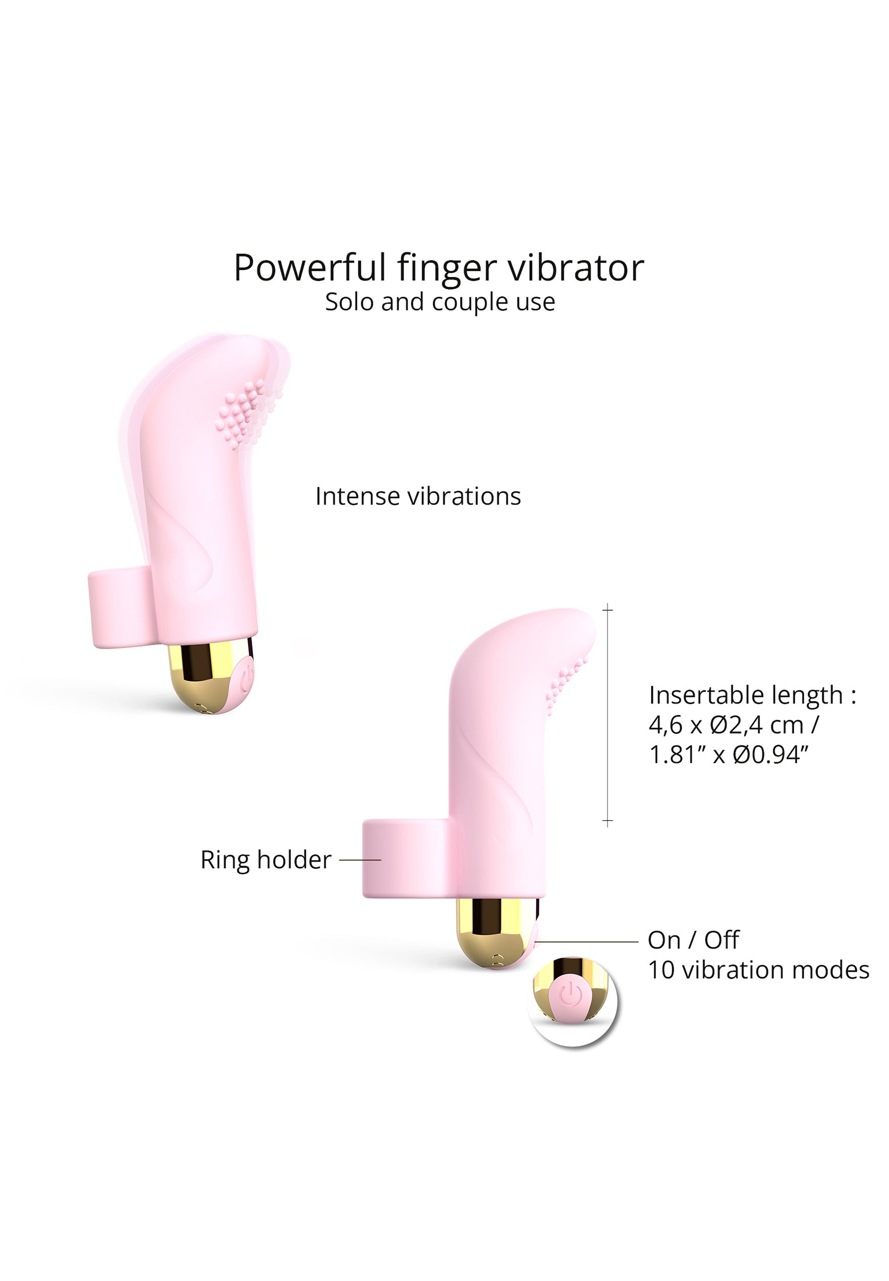 Vibrator & Clitoral Stimulator Touch Me - Baby Pink