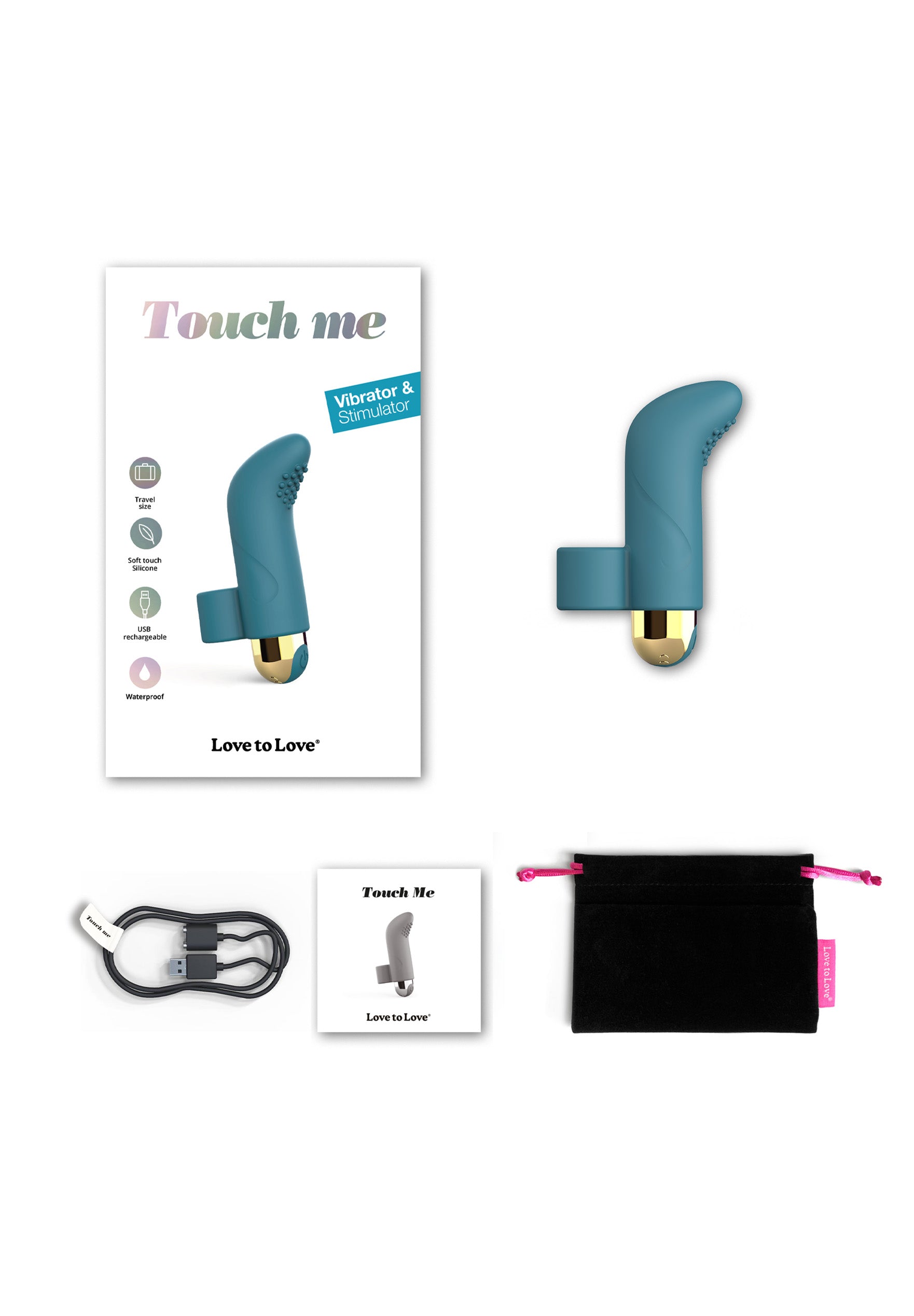 Vibrator & Clitoral Stimulator Touch Me - Teal Me